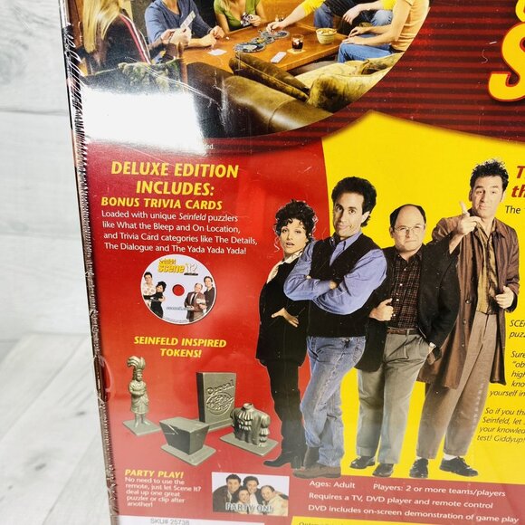2008 SEINFELD Scene It Deluxe Edition DVD Trivia Game Factory Sealed Tin Box NEW - Picture 8 of 16